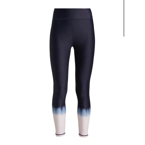 The Upside SEAWATER DIP DYE MIDI PANT 7/8 Leggings Indigo High Waist Small - Picture 5 of 10